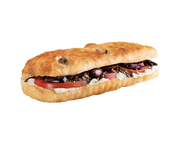 Labneh focaccia sandwich